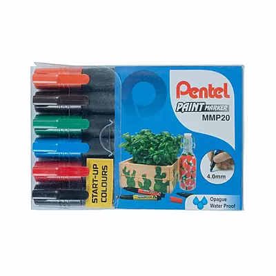 PENTEL PAINT MARKER MMP20 6PC SET
