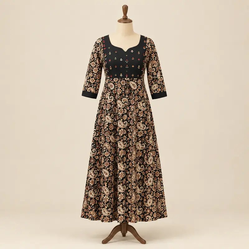 24ja kalamkaari anarkali top