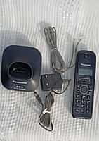 Panasonic KX-TG3411SX Cordless Landline Phone (Black & Red Color)
