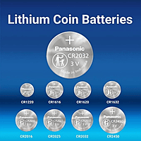 Panasonic CR2032 Lithium Coin Cell Battery – 3V | Long-Lasting Power | Pack of 1