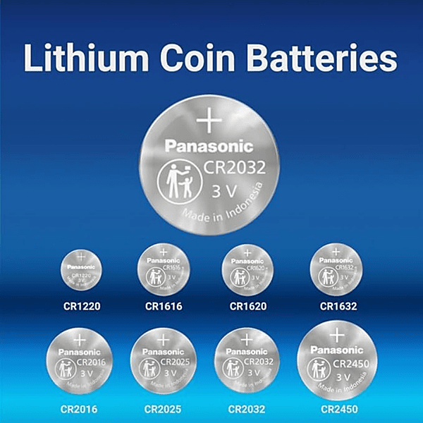 Panasonic CR2032 Lithium Coin Cell Battery – 3V | Long-Lasting Power | Pack of 1