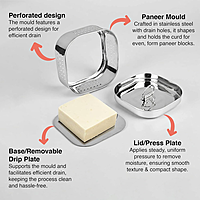 Granny kitchen Bluefly Stainless Steel Square Paneer Maker Box