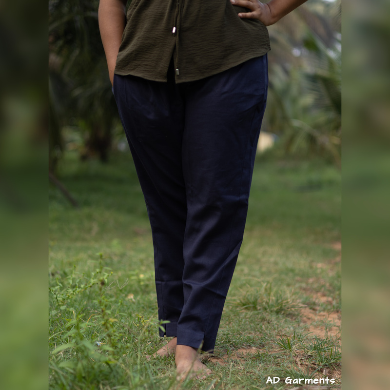 Straight Pant - Navy Blue