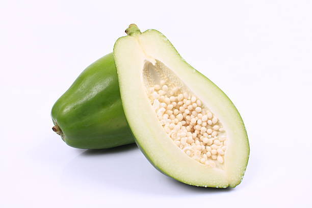 Tender raw papayas