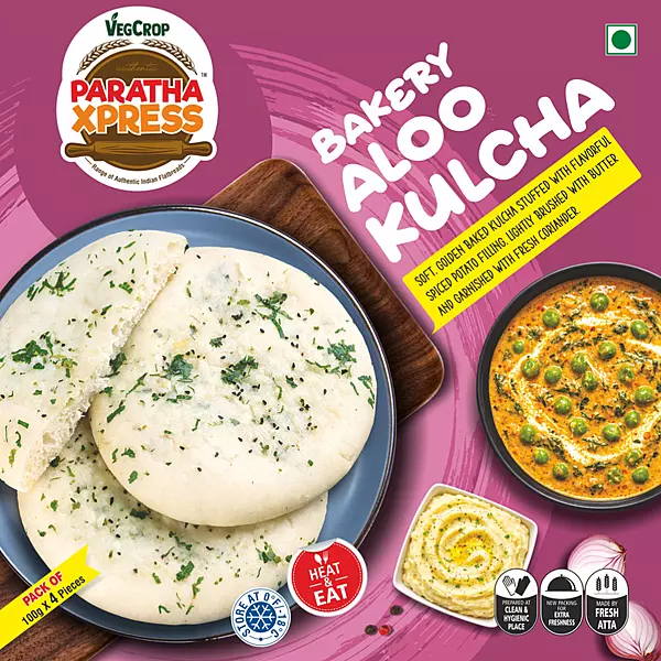 Frozen  Bakery Aloo Kulcha 100g X 10