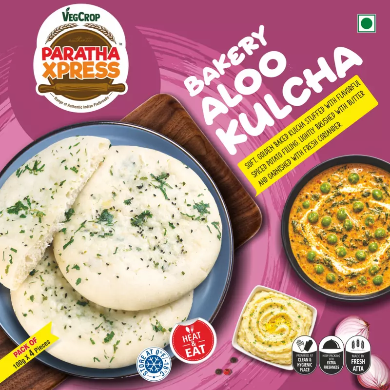 Frozen  Bakery Aloo Kulcha 100g X 10