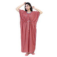 Premium Cotton Long Kaftan Nighty Maxi 