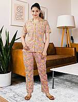 D-36 Cotton Women Night Suit Floral Front Open D-36 Cotton Women Night Suit Floral Front Open