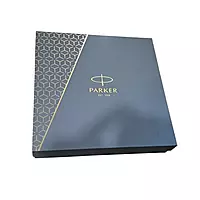 Parker Gift Set - Aster Matt Black GT Roller Ball Pen with Black Notebook