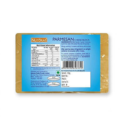 Nutoras Parmesan Cheese Block 100G Nutoras Parmesan Cheese Block 100G