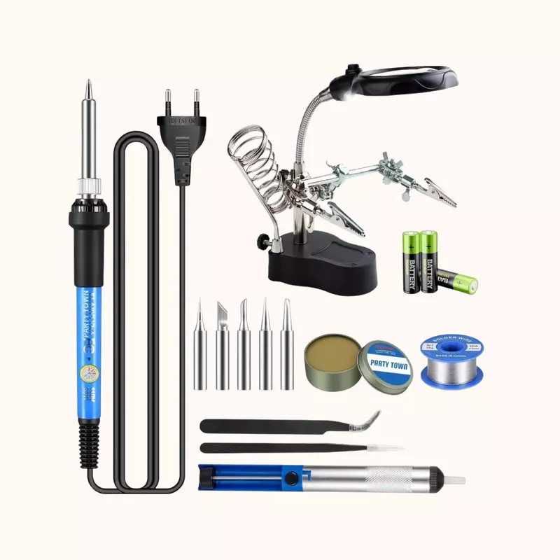 Party Town 60W Soldering Iron Kit (13-Piece)