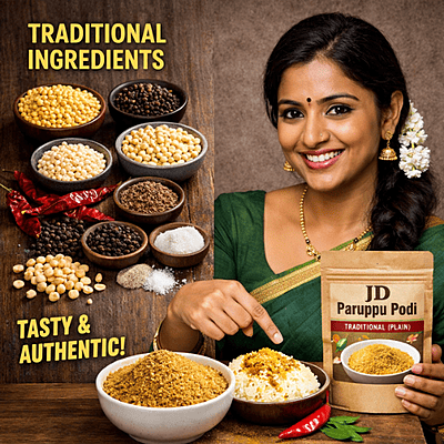 Traditional Paruppu Podi - Plain 100g