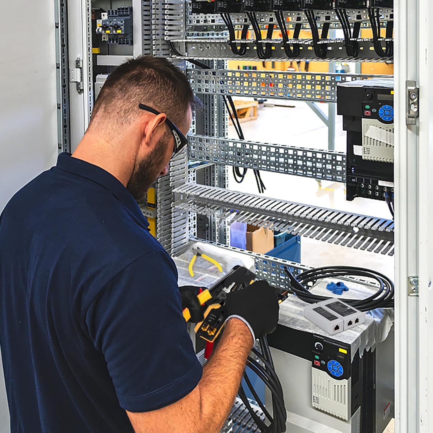 Passthrough Crimping Tool | Cat5/ Cat7 Passthrough Crimping Tool | Cat5/ Cat7