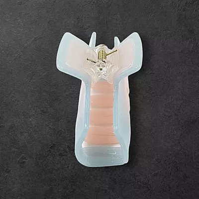 Pastel Blue & Pink Swirl Claw Clip | Large Glitter Hair Clip for Thick Hair