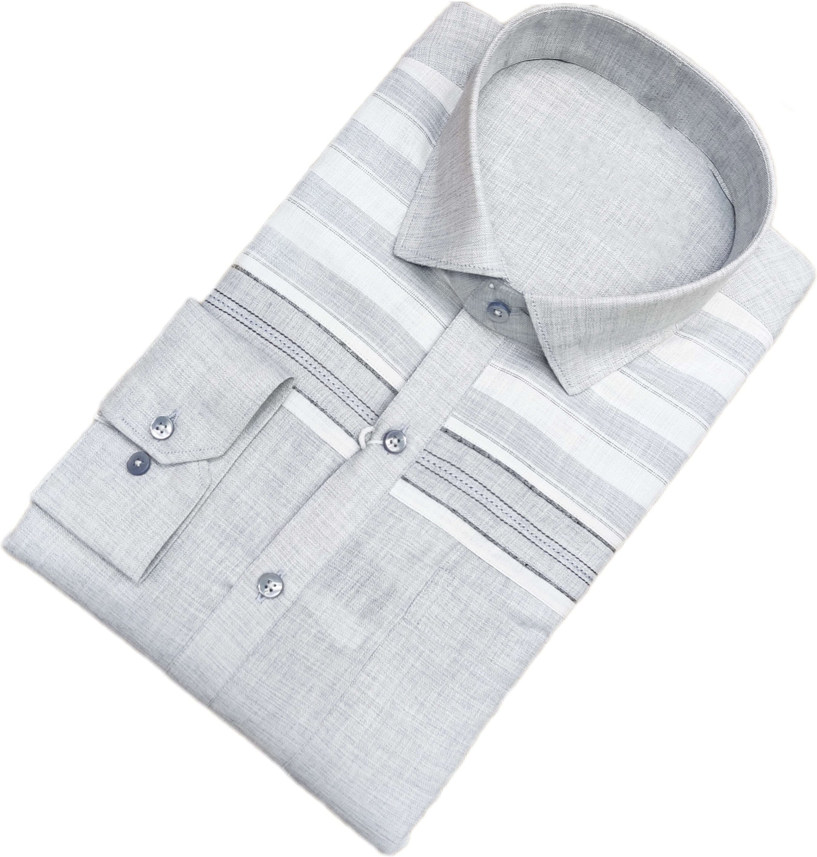 Pastel Blue Gray Designer Shirt