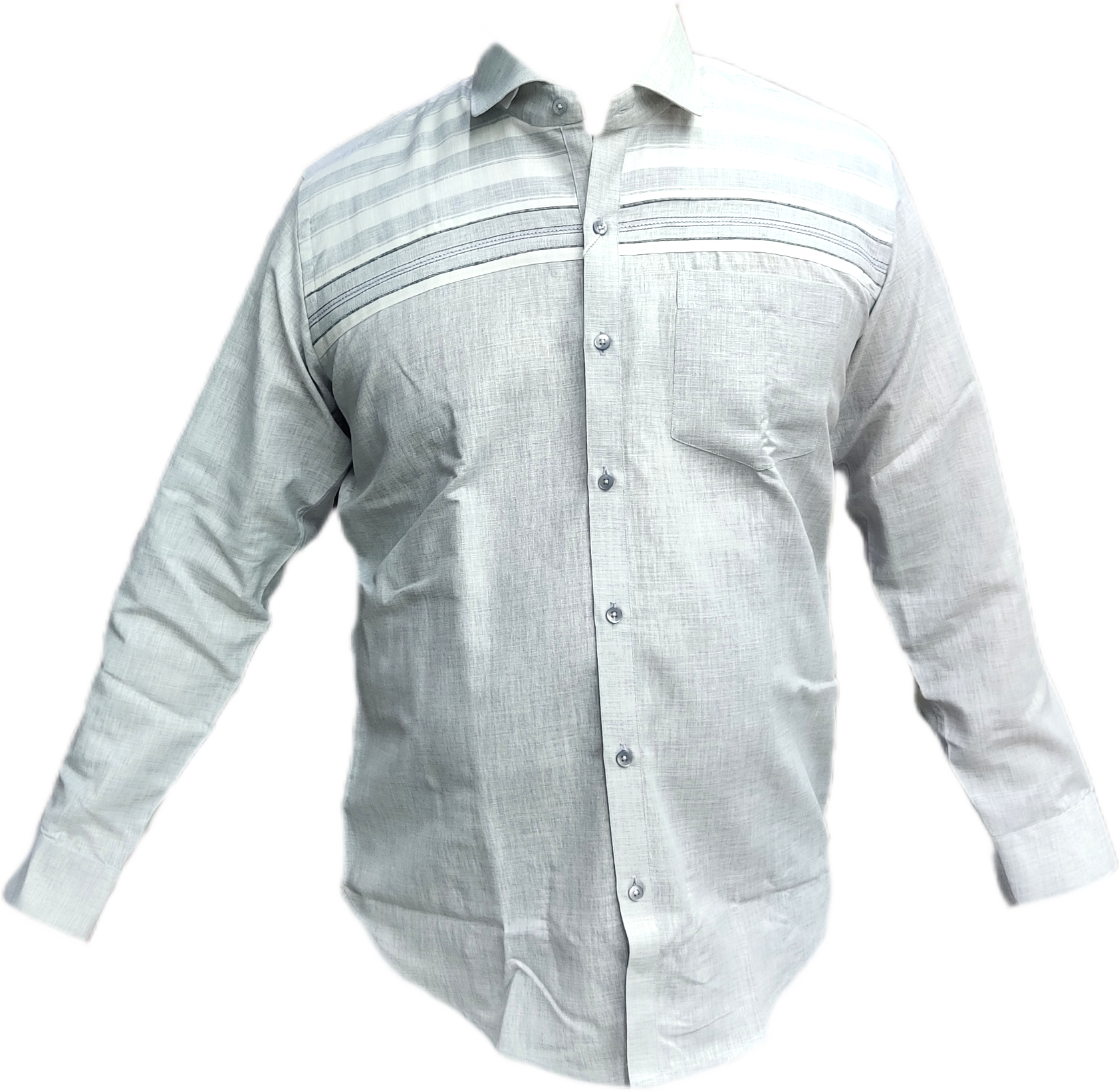Pastel Blue Gray Designer Shirt