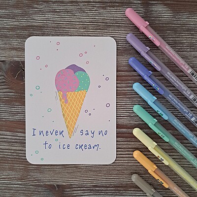 Sakura Gelly Roll Moonlight Pastel color Pack of 5 colored Pens Sakura Gelly Roll Moonlight Pastel color Pack of 5 colored Pens