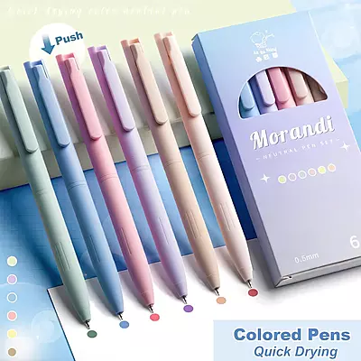 Morandi Pastel Pens - Set of 6