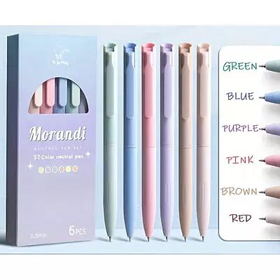 Morandi Pastel Pens - Set of 6