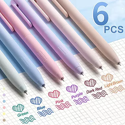 Morandi Pastel Pens - Set of 6