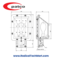 Patco FLP/WP Bulk Head Fitting – Flameproof Light with Die Cast Body for Hazardous Areas