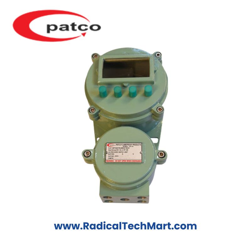 Patco FLP/WP Instrument Enclosure with Glass Window and Push Buttons for Hazardous Areas