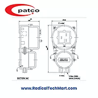 Patco FLP/WP Instrument Enclosure with 96x96 mm Glass Window for Hazardous Locations