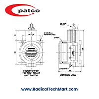Patco FLP/WP Limit Switch with Flameproof IP66 Design for Hazardous Area Use