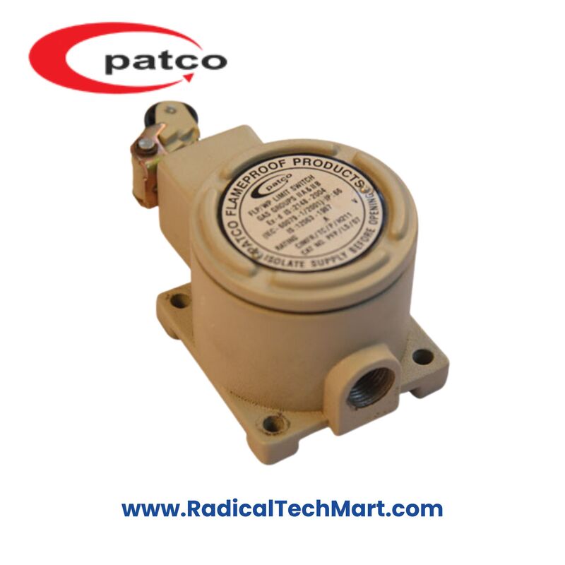 Patco FLP/WP Limit Switch with Flameproof IP66 Design for Hazardous Area Use