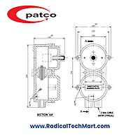 Patco FLP/WP Only Start Push Button Station with Green Button for Zone 1 & 2 Hazardous Areas