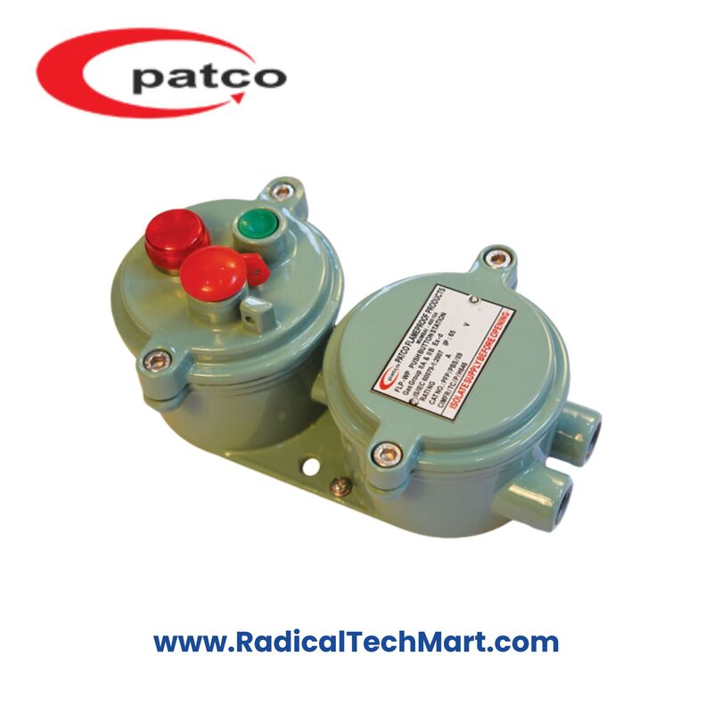Patco FLP/WP Push Button Station with Indicator – Start Stop Control for Hazardous Area