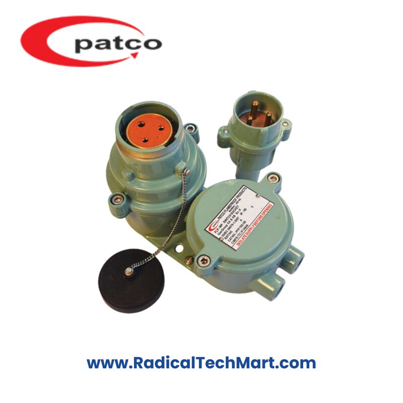 Patco FLP/WP Switch Socket with Plug – Flameproof Electrical Connector for Hazardous Areas