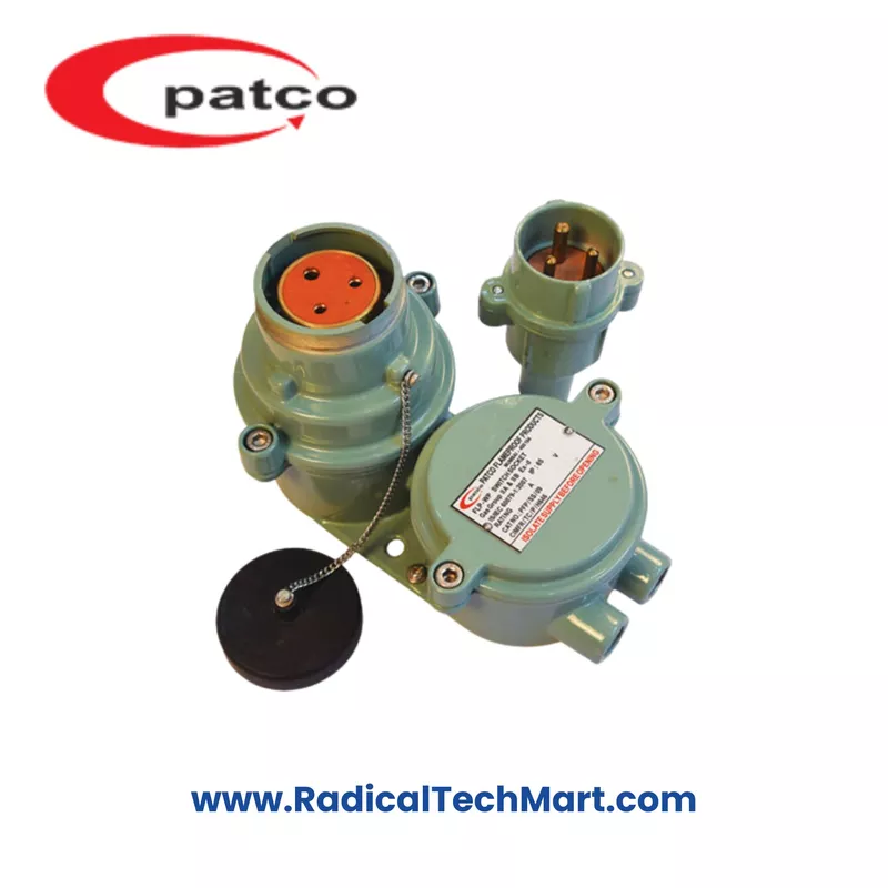 Patco FLP/WP Switch Socket with Plug – Flameproof Electrical Connector for Hazardous Areas