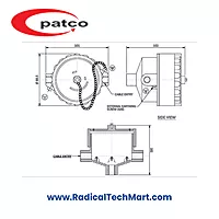 Patco FLP/WP Thermocouple Head – Flameproof, IP65 Die-Cast Aluminum Housing