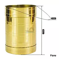 Pavu and Seru | Brass Rice Measuring Pot Padi Uzhakku | Changazhi Traditional Measuring Vessel for Paddy and Grains