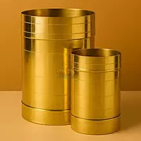 Pavu and Seru | Brass Rice Measuring Pot Padi Uzhakku | Changazhi Traditional Measuring Vessel