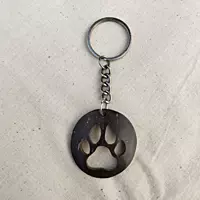 Coconut Shell Key Chain