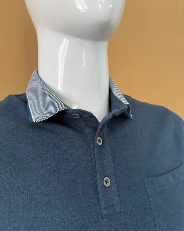 Men Petrol Blue Poloshirt