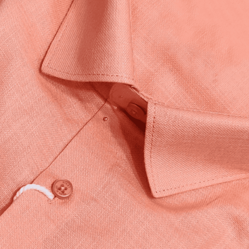 Peach Orange Plain Shirt