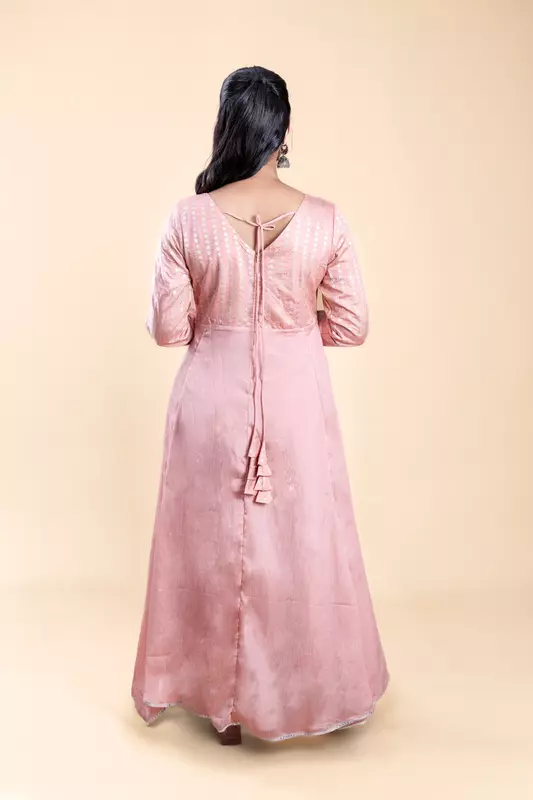 Women's Anarkali Ethnic Dress - Peach