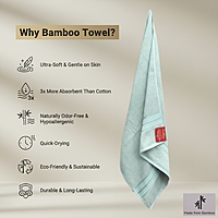 Bamboo Frosted Lime Bath Towel