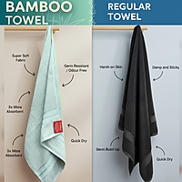 Bamboo Frosted Lime Bath Towel