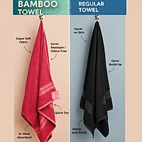 Bamboo Maroon Bath Towel
