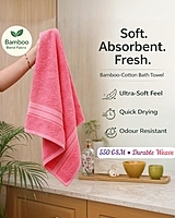 Bamboo Bath Towel 4Pcs Set