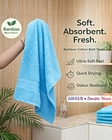 Bamboo Bath Towel Blue