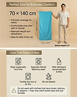 Bamboo Bath Towel Blue