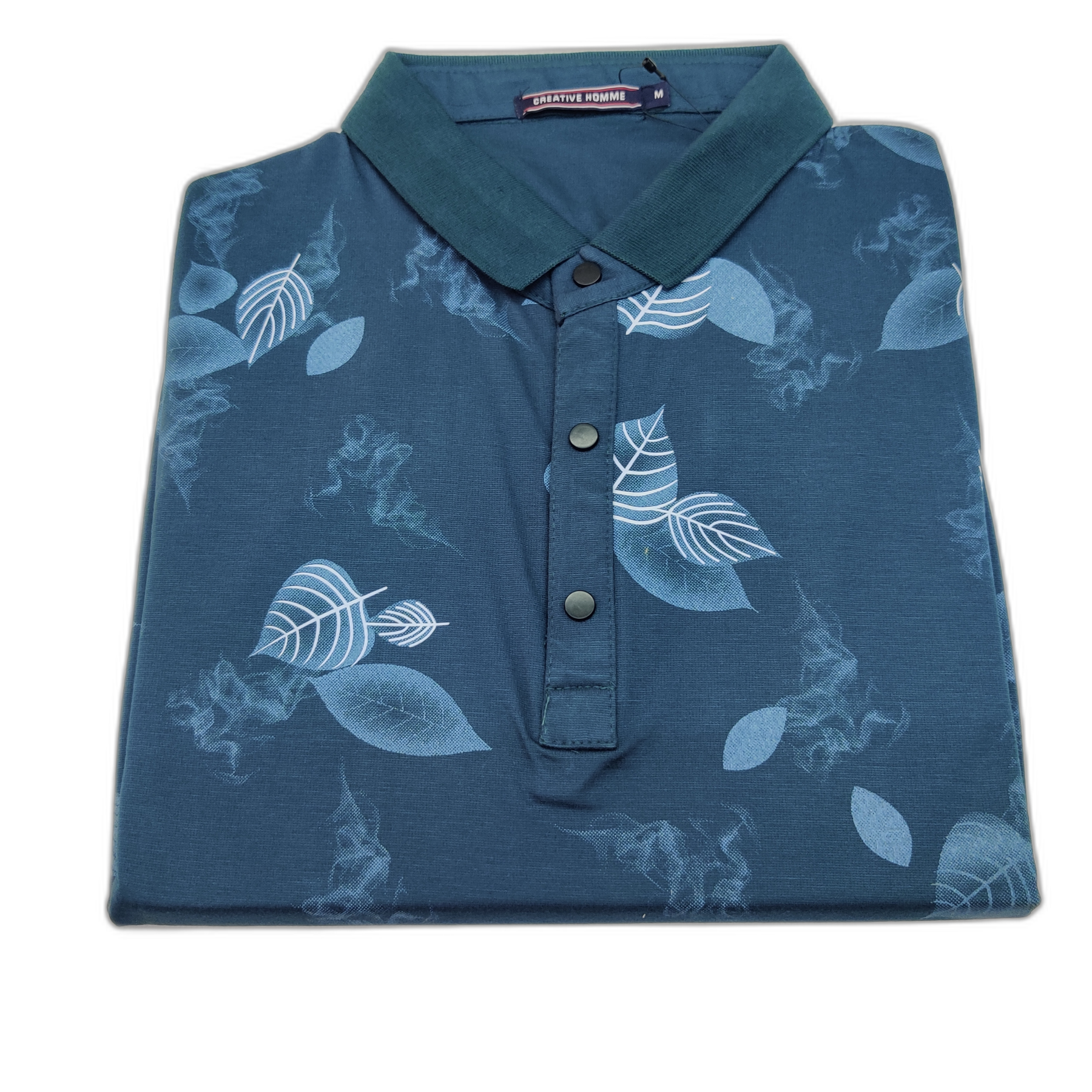 Peacock Blue Printed Tshirt