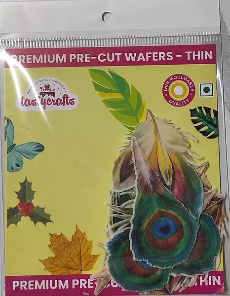 Edible Theme Topper Peacock Feather
