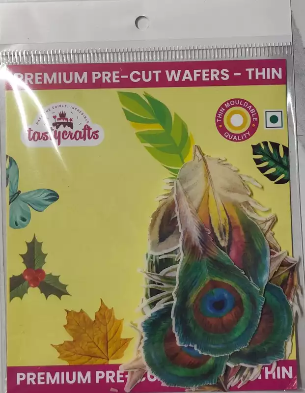 Edible Theme Topper Peacock Feather