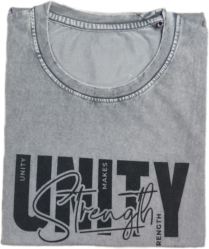 Pearl Gray Wash Round Neck Tshirt